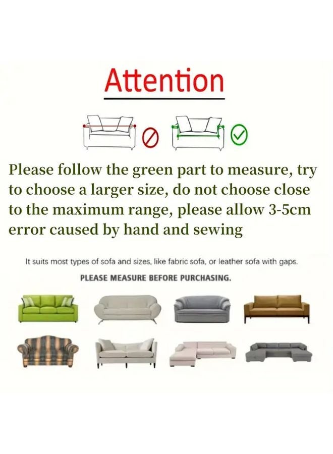 Vintage Non Slip Stretch Sofa Slipcover Four Seater Universal Furniture Protector - Image 5